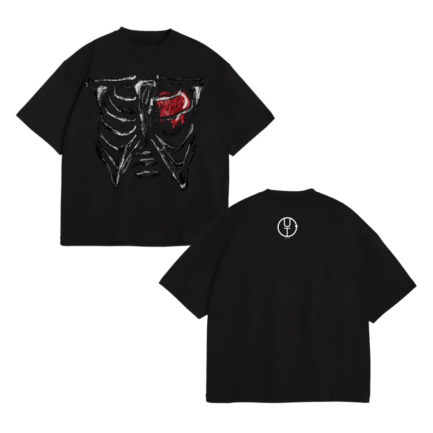 BOXY FIT HEART RED